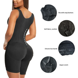 <span class=keywords><strong>Fajas</strong></span> <span class=keywords><strong>Colombianas</strong></span> Overbust, Bodys sculptants, Gaines de compression post-chirurgicales avec baleines en acier flexibles - Product Image 2