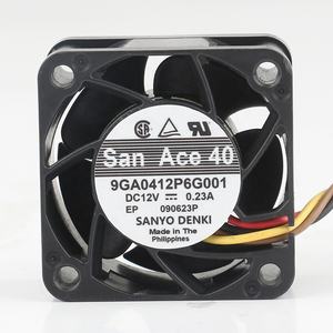 Nuevo Sanyo 5V 24V 48V DC12V 0.23A AC EC 4020 40X40X20MM 4CM CNC locomotora gran volumen de aire cuatro cables 9GA0412P6G001 ventilador de refrigeración - Product Image 1