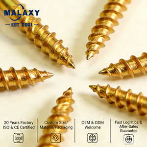 Malaxy สกรูไม้คาร์บอน1022สีเหลืองชุบสังกะสีสำหรับทำ<span class=keywords><strong>ตู้</strong></span> - Product Image 3