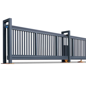 <span class=keywords><strong>Portail</strong></span> <span class=keywords><strong>coulissant</strong></span> cantilever dissimulé en alliage d'aluminium, double <span class=keywords><strong>portail</strong></span> automatique personnalisé pour l'entrée de l'usine - Product Image 4