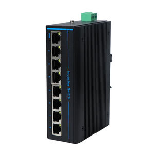 Commutateur Ethernet industriel 8 ports 1000M, commutateur réseau redondant, large plage d'entrée CC, RJ45, rail DIN - Product Image 3