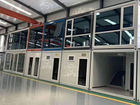 Vente en gros de maisons modulaires préfabriquées extensibles détachables pliables bureau de 20 pieds maison en conteneur pliable