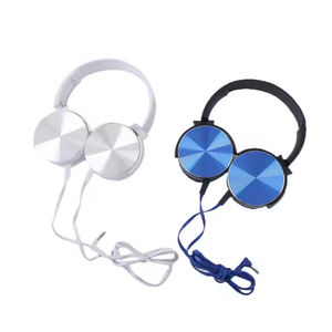 <span class=keywords><strong>Casque</strong></span> d'écoute filaire Over Ear Cheap 3.5mm Plug Wired Earphone with Flat Cable Headset Heavy Bass Line Control for Mobile Phone - Product Image 6