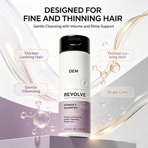 Shampooing OEM Revolve <span class=keywords><strong>pour</strong></span> femmes 200ml <span class=keywords><strong>pour</strong></span> <span class=keywords><strong>cheveux</strong></span> fins et clairsemés, nettoyage doux, boost de volume, favorise la brillance et la santé des <span class=keywords><strong>cheveux</strong></span> - Product Image 3