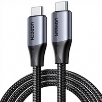 UGREEN US355 Kabel USB C 3.1 Gen 2 10Gbps USB C ke USB C Kabel Output Video 4K Pengisian Cepat 100W Power Delivery untuk iPhone 16