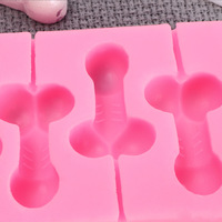 B-1085 lustige sexy Silikon Eis Cub Tabletts Schimmel Neuheit Koch macher für Überraschung Tag Kuchen Werkzeuge Frauen Penis Silikon Formen