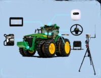 Système de direction automatique Wisdom Beidou RTK GNSS pour tracteur, guidage GPS, précision de 2,5 cm, écran tactile de 10,1 pouces, modèle AS301