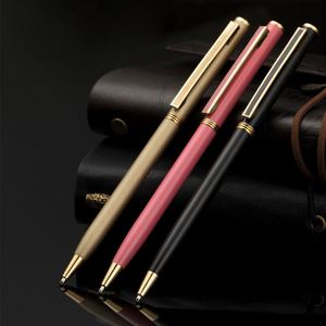 Promotion Metal Classic Slim Spinning Ballpoint <b>Pen</b> With Twist Customized Printed Logo for Manufactures Writing Stationery - Product Image 4