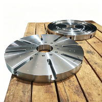 Disque de table circulaire à fentes sur mesure avec trou central pour plateforme rotative CNC
