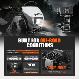 ไฟหน้า LED ปรับได้ NICECNC สำหรับ Suzuki DR650S ปี 2001-2026 รุ่น DR650SE ปี 2001-2019 DR650S DR650SE DR650S/<span class=keywords><strong>SE</strong></span> <span class=keywords><strong>DR650</strong></span> DR 650S 650SE - Product Image 6