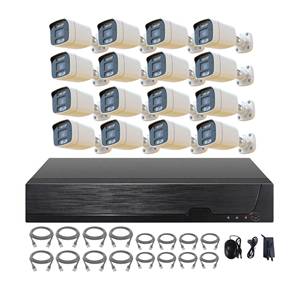 Hệ thống <span class=keywords><strong>camera</strong></span> IP giám sát an ninh CCTV 16 kênh POE NVR Tuya thông minh, <span class=keywords><strong>camera</strong></span> màu ban đêm, độ phân giải 4MP 5MP 8MP, chống nước, kết nối mạng có dây - Product Image 1