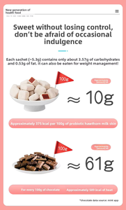 Snacks Exóticos al por Mayor <span class=keywords><strong>Hao</strong></span> Xiang <span class=keywords><strong>Ni</strong></span>, Hawthorn con Leche, 128g, Sabor Dulce, Color Marrón, Yogurt Seco de Hawthorn en Bloque - Product Image 4