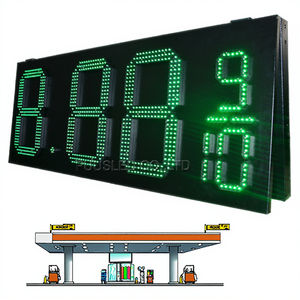 Pannello di visualizzazione a LED da <span class=keywords><strong>15</strong></span> pollici per esterni, segno di prezzo del Gas 7 segmenti per la stazione di servizio, resistente alle intemperie, segno di prezzo del Gas a LED - Product Image 1