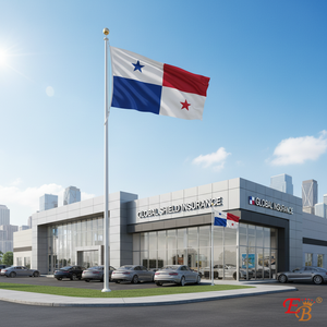 144 pezzi Custom 3 x5ft Panama World Flag Satin e poliestere tecniche di stampa digitale per il settore automobilistico e assicurativo - Product Image 5