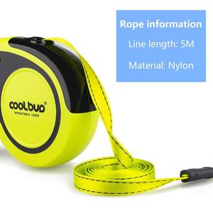 Correa retráctil automática duradera para perros <span class=keywords><strong>de</strong></span> 5M y 50KG, 16 pies, nailon, plomo para perros y gatos, ruleta reflectante para perros para caminar cachorros - Product Image 2