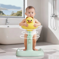Plateforme de bain debout pour bébé, tabouret de bain pour enfant, support de douche avec fond en PP