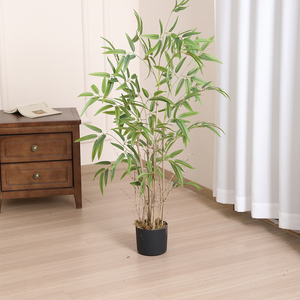 Décoration de jardin pour la maison et le bureau Plantes en bois de bambou artificiel durable Produit écologique - Product Image 1