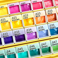 Mokajia – Coffret de 72/96 Gels Peinture Ultra Pigmentés, Palette de Gels Pai Pai Sans Résidu, pour Ombre Dégradé et Blush, Kit de Gels de Peinture pour Nail Art