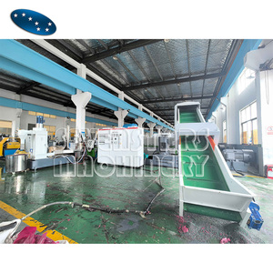 Hai giai đoạn nhựa pelletizing dòng cho tái chế phim nông nghiệp với máy Đầm lãng phí phim pelletizing máy - Product Image 4