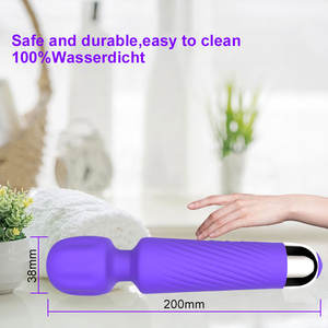 Vibratore AV Resistente all'Acqua in Silicone Sicuro per il Corpo, Stimolatore Clitorideo con 20 Modalità e 8 Velocità, Giocattolo Sessuale per Donne - Product Image 5