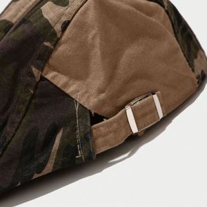 Gorra Newsboy de Algodón Lavado con Camuflaje Vintage de Alta Calidad, Personalizable OEM, con Banda Metálica Ajustable, Gorras Clásicas de Moda para Hombre - Product Image 6
