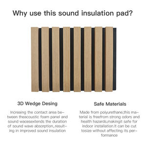Panneau acoustique en placage de bois de 13 mm Lakeso, fabricant direct, absorption sonore dense pour <span class=keywords><strong>laboratoire</strong></span> - Product Image 3