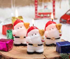 Santa Reindeer Snowflake Christmas <b>Candles</b> | Luxurious Handmade 3D Shaped Natural Soy Wax <b>Gift</b> <b>Set</b> Diwali Ramadan Themes - Product Image 3