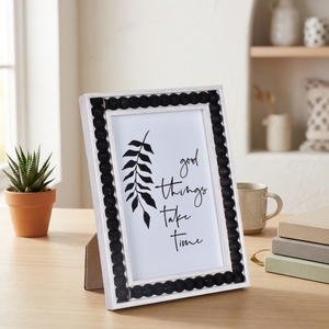 Cadre <span class=keywords><strong>photo</strong></span> <span class=keywords><strong>noir</strong></span> <span class=keywords><strong>et</strong></span> <span class=keywords><strong>blanc</strong></span> d'ornements de décoration de maison créative moderne avec matériau MDF - Product Image 5