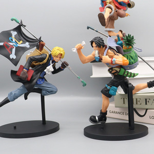 Venta caliente <span class=keywords><strong>figura</strong></span> de Anime <span class=keywords><strong>Luffy</strong></span> <span class=keywords><strong>Ace</strong></span> <span class=keywords><strong>Sabo</strong></span> personaje modelo juguete ornamento figuras de Anime - Product Image 3