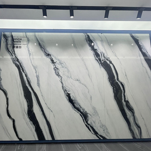 Lastra di roccia <span class=keywords><strong>del</strong></span> Guangdong 1600x3200x12mm per parete di fondo villa, TV, moderna, semplice, lussuosa, con motivo continuo, grande - Product Image 2