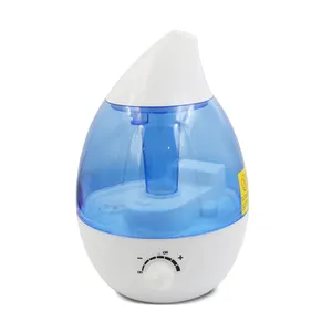 Humidificateur d'air ultrasonique à brume fraîche en forme de goutte d'eau, 2,6l