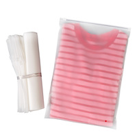 Sacs à fermeture éclair translucides en PE dépoli GRS CPE, 500 pièces MOQ, pour le rangement scellé de vêtements, t-shirts, chaussettes et chaussures
