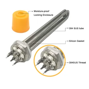 OEM edelstahl wasser kessel flansch immersion elektrische öl heizung element