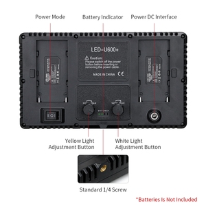 Pro LED 600 fotografía LED Panel <span class=keywords><strong>de</strong></span> luz Cámara teléfono Selfie transmisión en vivo belleza maquillaje foto estudio Video <span class=keywords><strong>película</strong></span> lámpara plana - Product Image 4