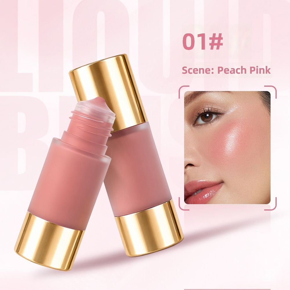 บลัชออนเนื้อลิควิด 01 ชั่วโมง สีพีชชมพูแก้ว - ฉาก
