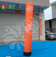 Pilier gonflable pour la publicité, tube lumineux pour la décoration, colonne gonflable pour événements en plein air, cylindre gonflable