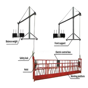 Plataforma Suspendida de Aluminio Sheng Fang Zlp 630 para Mantenimiento de Fachadas, Modular ZLP500/ZLP630/ZLP800/ZLP1000, Plataforma de Trabajo Metálica - Product Image 1