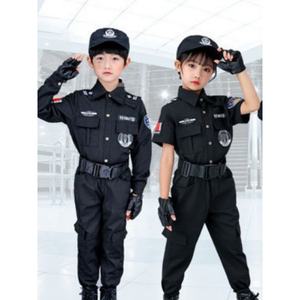 子供用キャリアデーコスチュームプロパフォーマンスコスプレコスチュームおもちゃアクセサリー付きキッズダークブルーパイロットコスチューム - Product Image 2