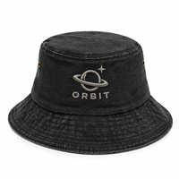 Chapeaux Bob en Coton Respirants à Broderie 3D en Relief avec Œillets Cousus, Taille Unique, Logo Personnalisé, Vente en Gros
