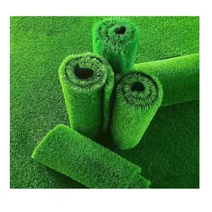 Hochdichtes 30 mm Kunstgras Fußball-Landschaft Grünes Putting-Gras Synthetischer Rasen
