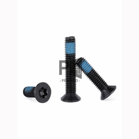 Vis à tête fraisée Torx Nylock de haute résistance de qualité 10.9, M3-M8, six loquets, anti-desserrage, anti-chute, patch bleu, vis antivol