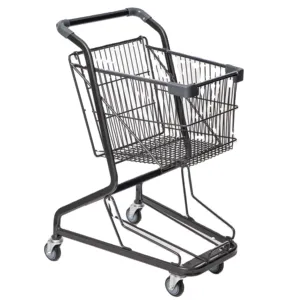 Jumbo Basket Trolley 50L Retail Picking Trolley Order Picking Cart For Supermarket