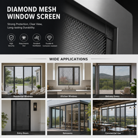 Malla de Seguridad de Acero Inoxidable 316 con Diseño de Diamantes, Estándar Europeo, para Ventanas y Puertas, Protección Contra Mosquitos, Insectos y Robos