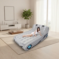 Matelas pneumatique gonflable avec dossier - Pompe automatique pour usage intérieur/extérieur, taille simple/double, lit de camping portable