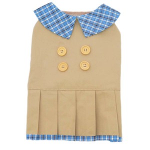 Robe sans manches classique en coton respirant avec col pour chien, manteau chaud et confortable pour petits chiens et chats - Product Image 5