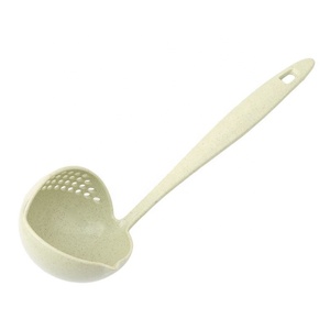 2 in 1 manico lungo cucchiaio da cucina colino da cucina colino da cucina mestolo di plastica stoviglie gadget da cucina spedizione gratuita - Product Image 3