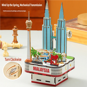 Caja de Música de Madera 3D Creativa Chaotong, Rompecabezas de Madera para Construir, Modelo Educativo, Juguete para Niños, Manualidades y Juego - Product Image 4