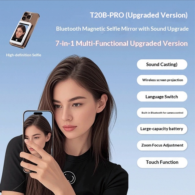 Mobile Phone vlog Selfie Screen Mirroring Device Touch Screen Reverse Control Phone Screen Projector No Lag Sound selfie screen