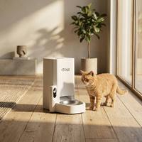Comedero Inteligente para Mascotas de Gran Capacidad con Cámara de Video, Dispensador Automático de Alimentos y Control Remoto por Aplicación para Perros y Gatos