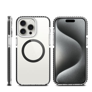 Funda magnética a prueba de golpes transparente Clear Bumper Hybrid PC TPU para <span class=keywords><strong>iPhone</strong></span> 16/15 Pro/15 Pro Max - Product Image 2